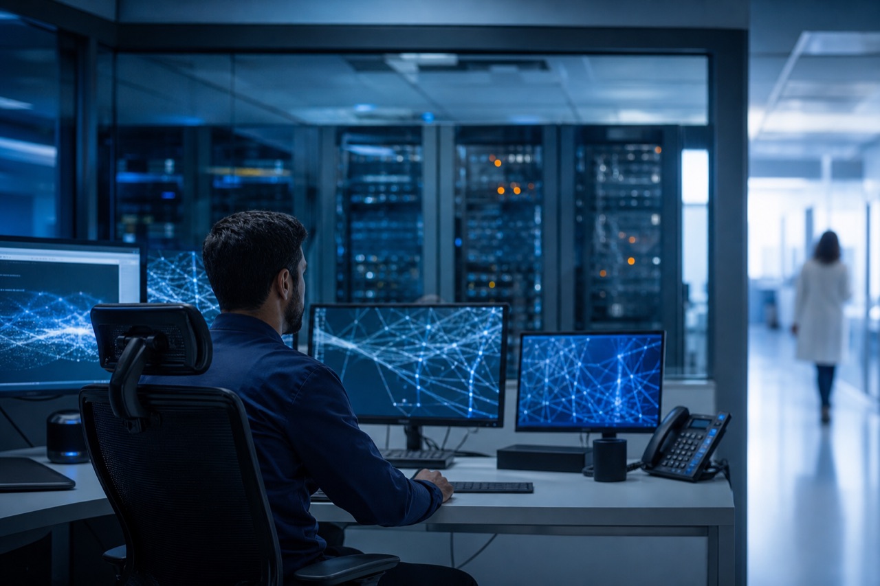 Clinical systems and security, photographed for ai.pt.
